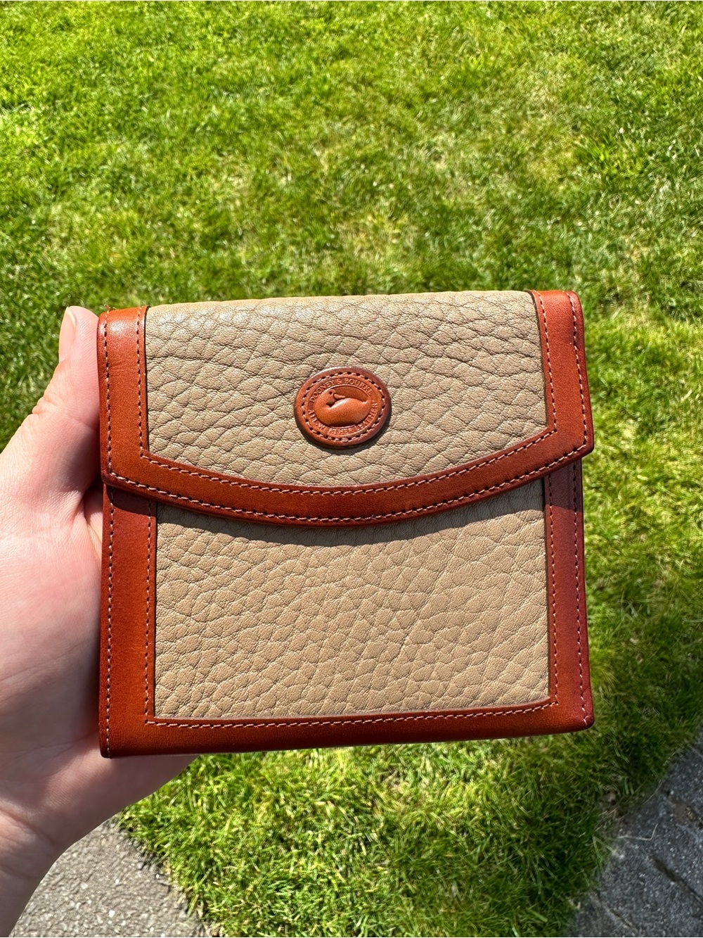 vintage Dooney & Bourke All-Weather Leather (AWL) Credit Card Wallet.